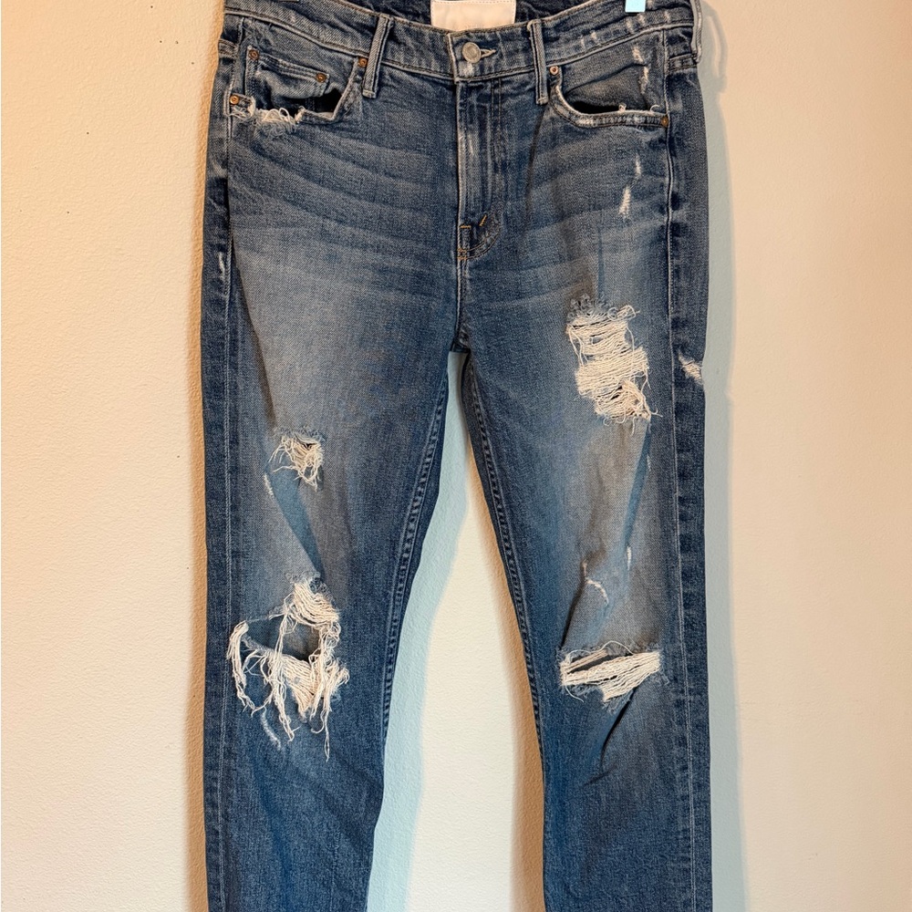 Women’s Mother Superior Jeans The Sinner Ice Cream, You Scream Distress Denim 25